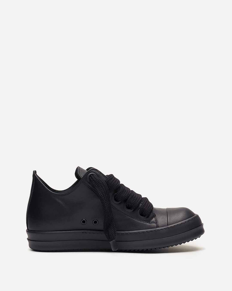 Rick Owens Men's Sneakers Jumbo Lace Sneaker in All Black