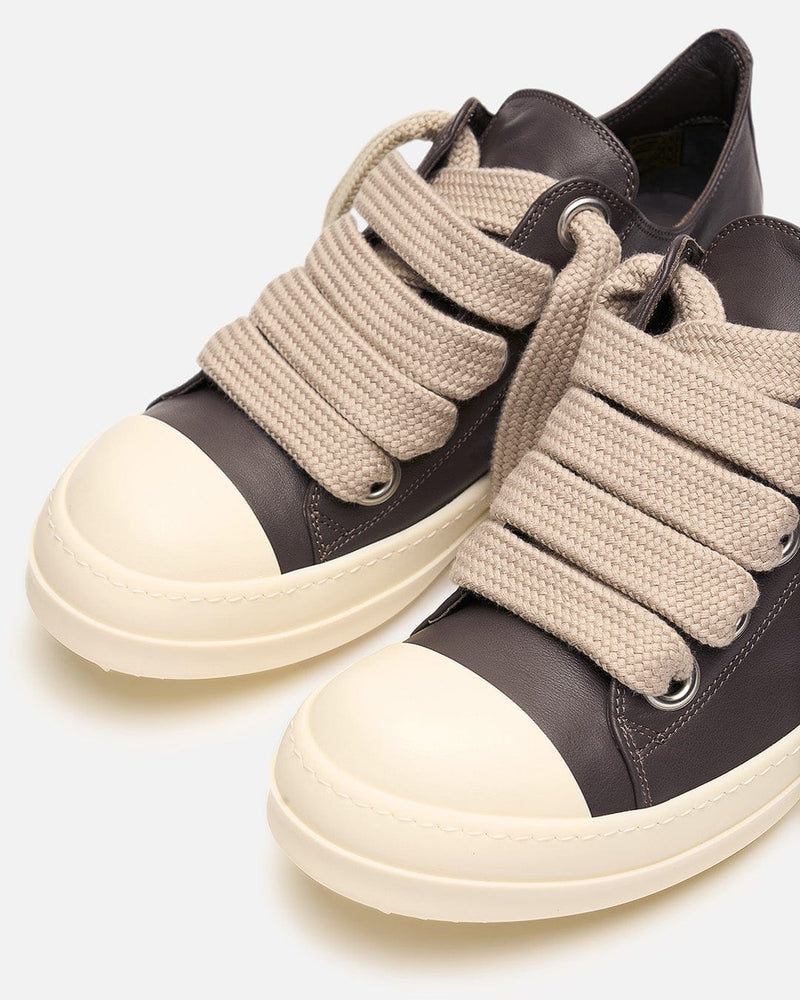 Rick Owens Men's Sneakers Jumbo Lace Sneaker in Dark Dust/Milk
