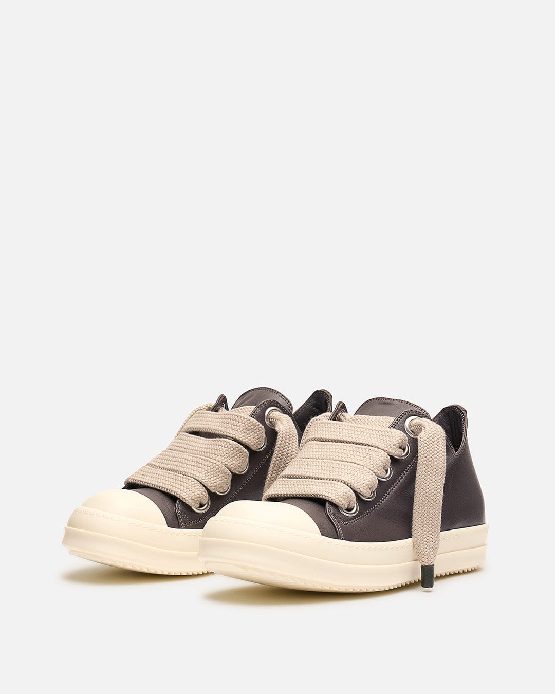 Rick Owens Men's Sneakers Jumbo Lace Sneaker in Dark Dust/Milk