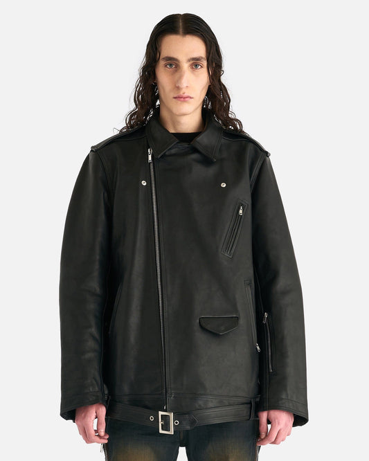 Rick Owens DRKSHDW Men's Jackets O/S Jumbo Luke Stooges Jacket in Black