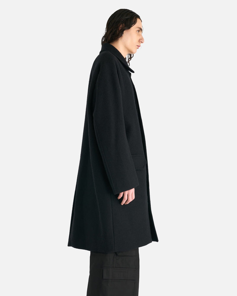 Rick Owens Men's Coat Jumbo Mac Coat in Black