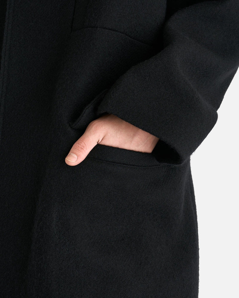 Rick Owens Men's Coat Jumbo Mac Coat in Black