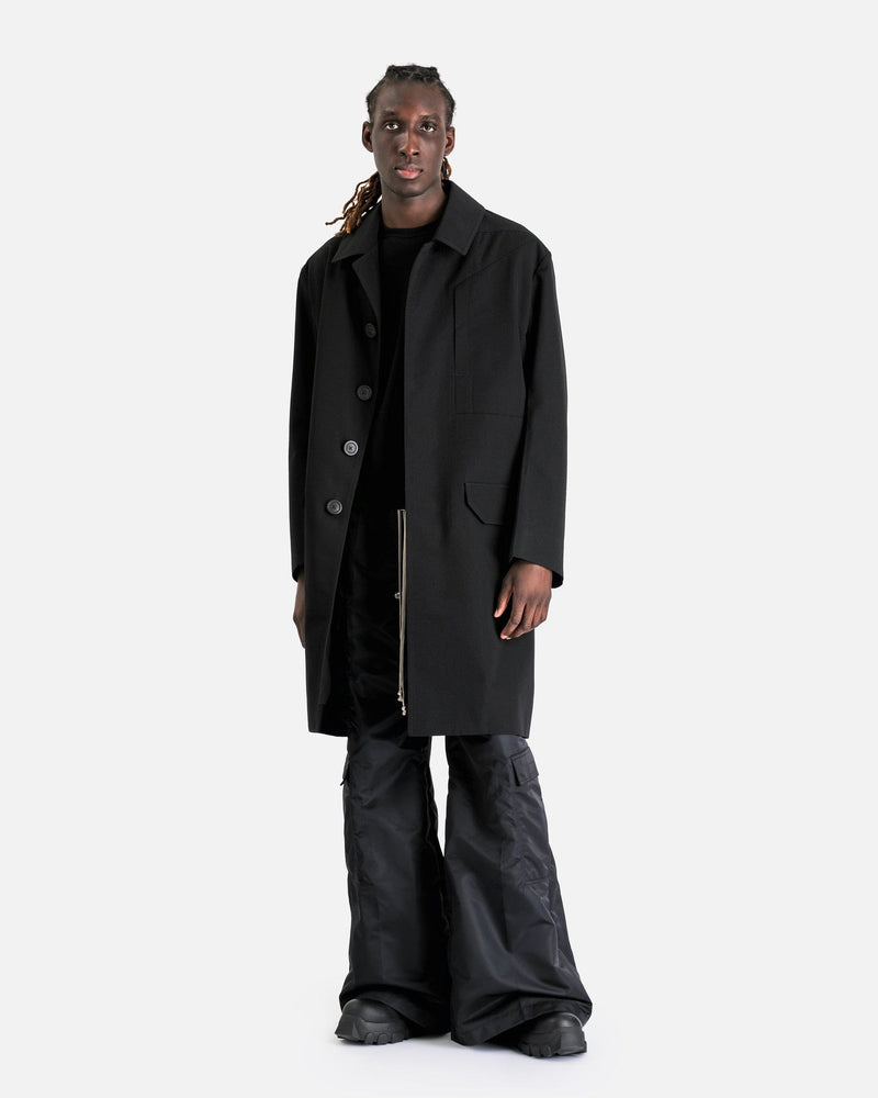 Jumbo Mac Coat in Black – SVRN - Main Image