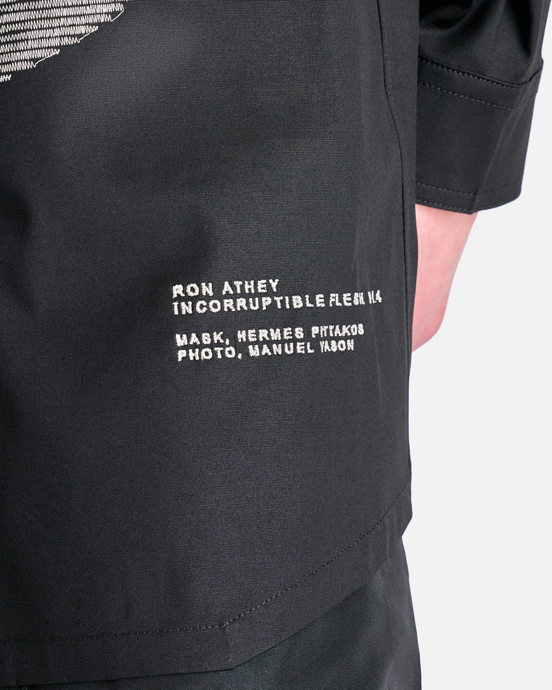 Rick Owens Men's Jackets Jumbo Outershirt in Black/Pearl