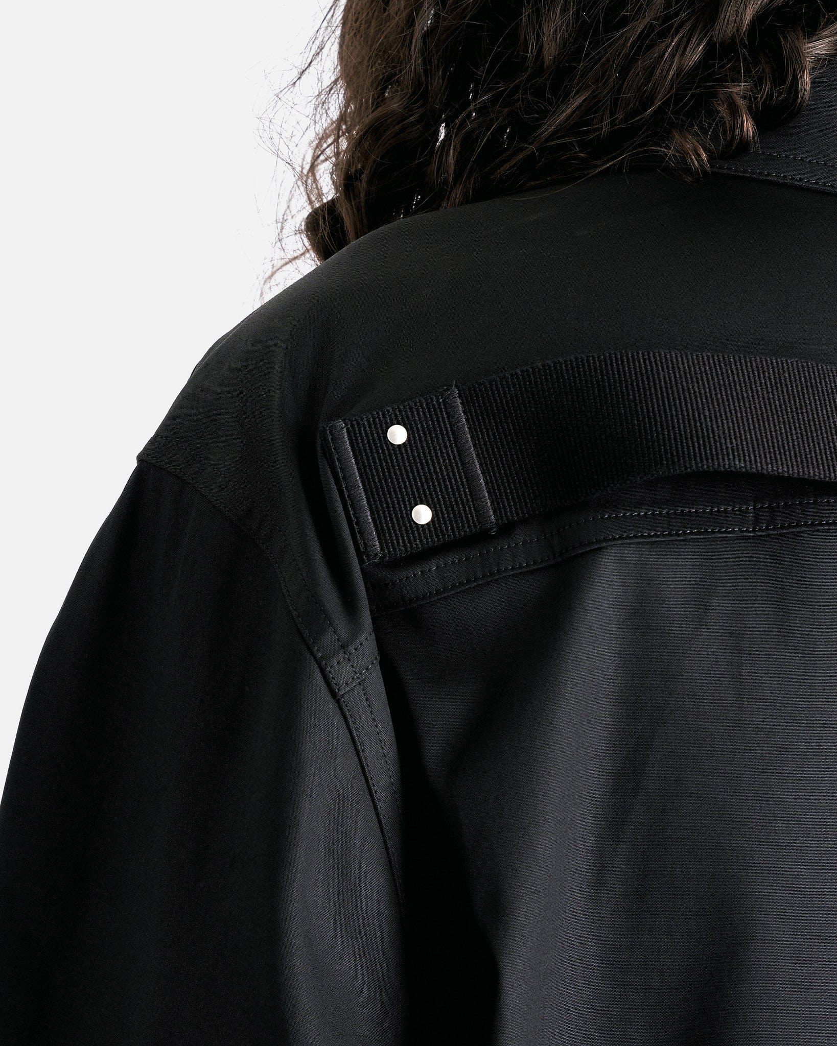 Rick Owens Men's Jackets Jumbo Outershirt in Black/Pearl