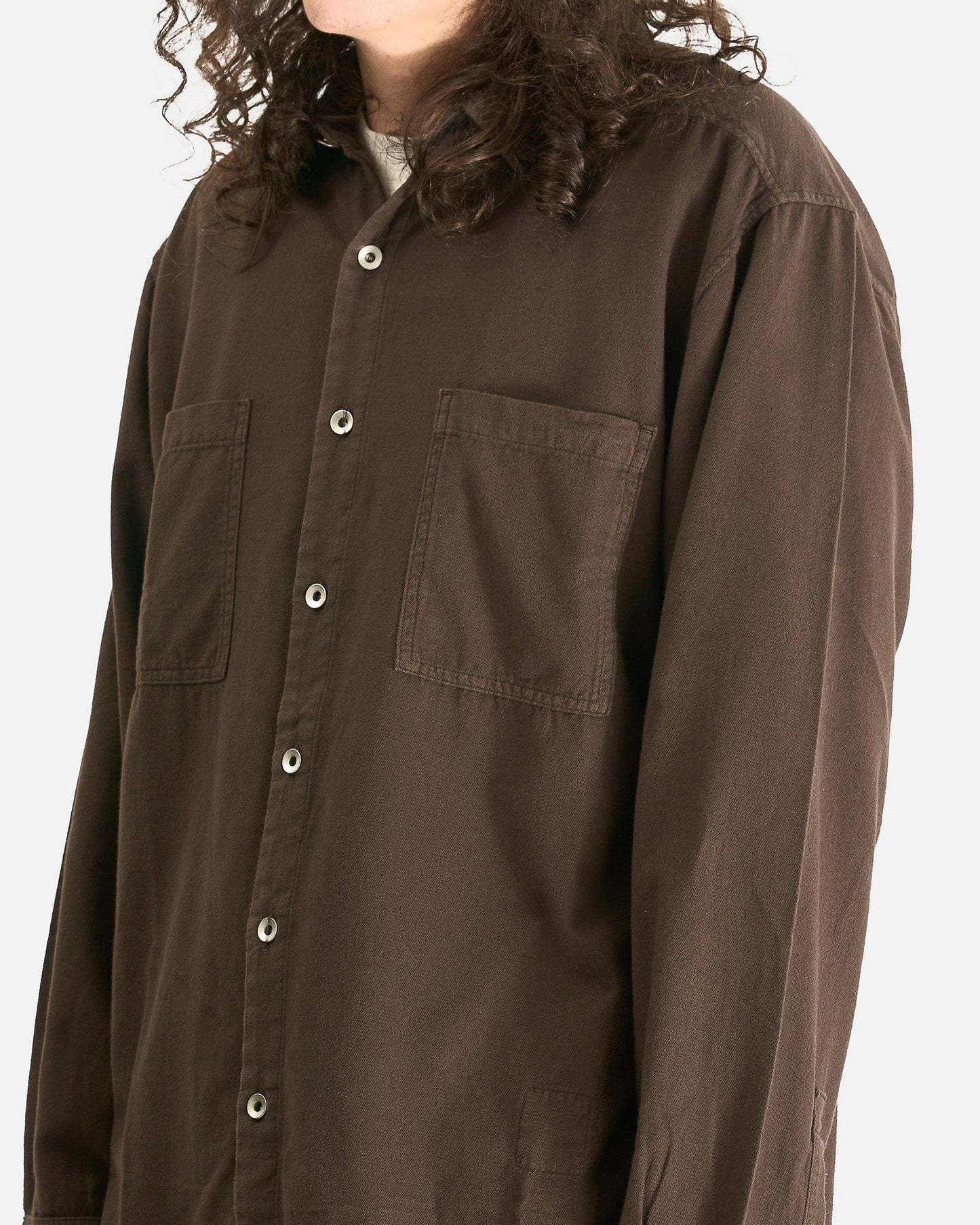 Rick Owens DRKSHDW Men's Shirts Jumbo Outershirt in Dark Dust