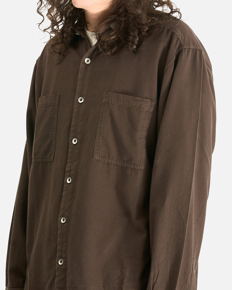Rick Owens DRKSHDW Men's Shirts Jumbo Outershirt in Dark Dust