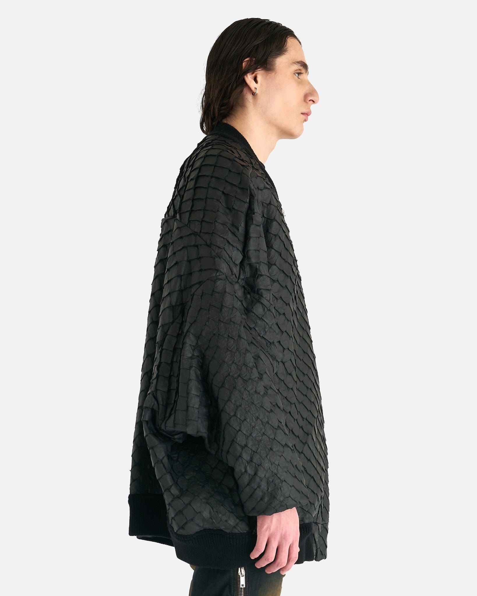 Rick Owens Men's Jackets Jumbo Peter Flight Jacket in Black