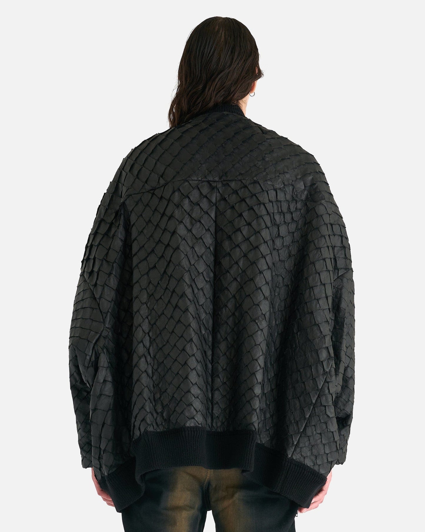 Rick Owens Men's Jackets Jumbo Peter Flight Jacket in Black