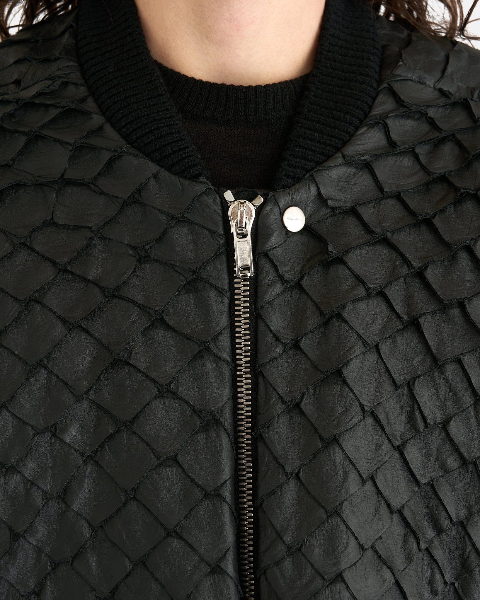 Rick Owens Men's Jackets Jumbo Peter Flight Jacket in Black