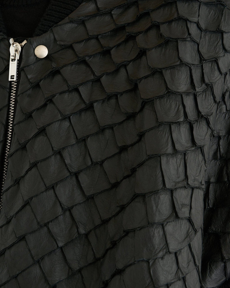 Rick Owens Men's Jackets Jumbo Peter Flight Jacket in Black