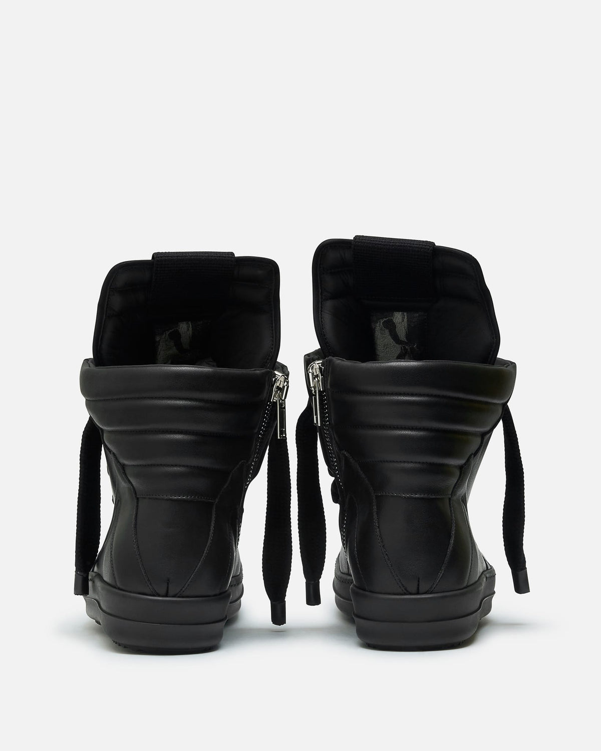 Rick Owens Men's Sneakers Jumbolace Geobasket in All Black