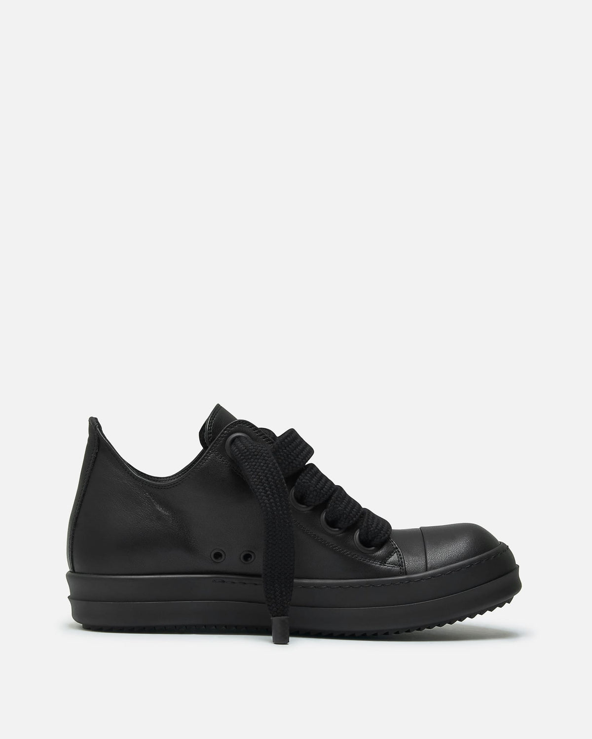 Rick Owens Men's Sneakers Jumbolace Low Sneakers in All Black