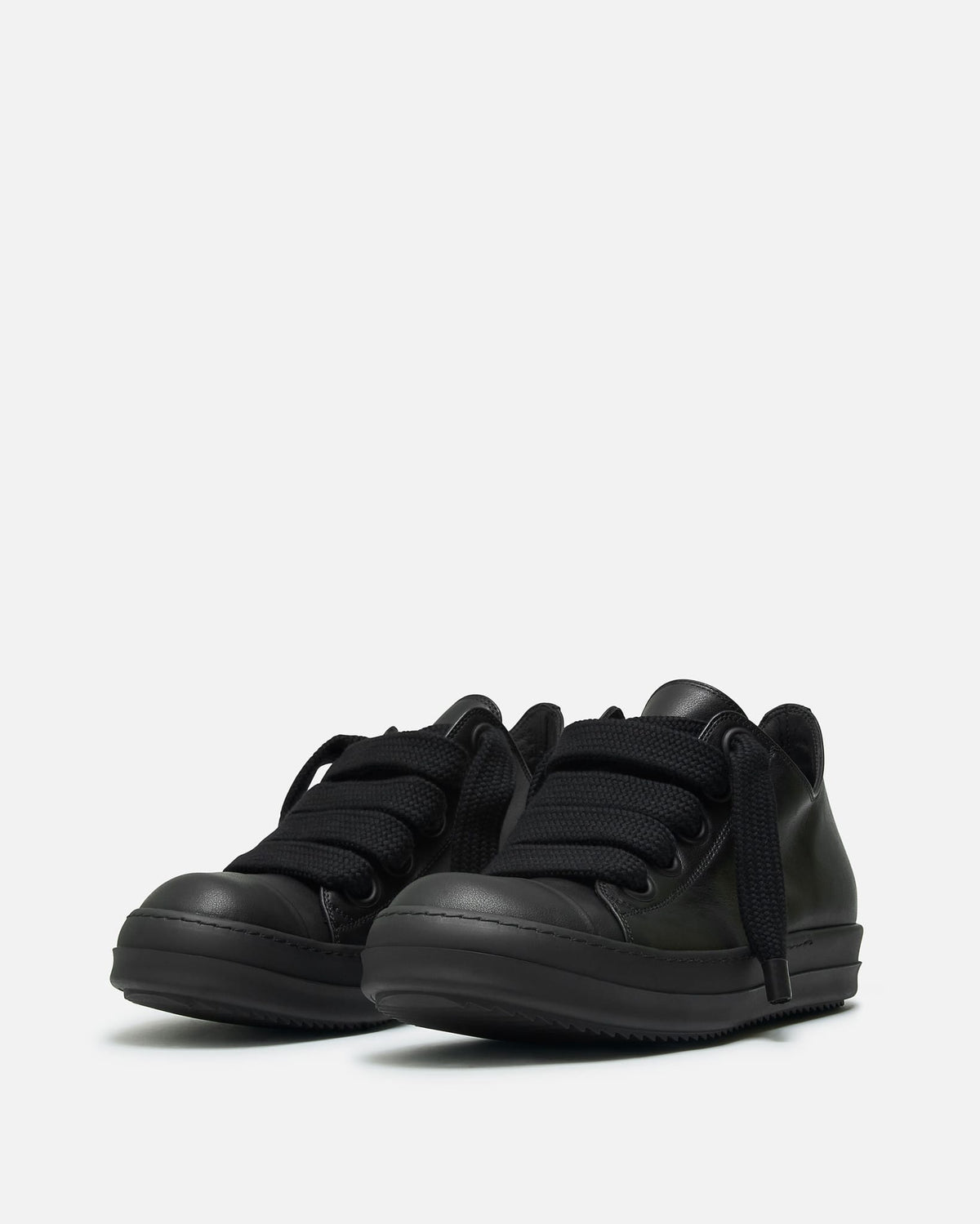 Rick Owens Men's Sneakers Jumbolace Low Sneakers in All Black