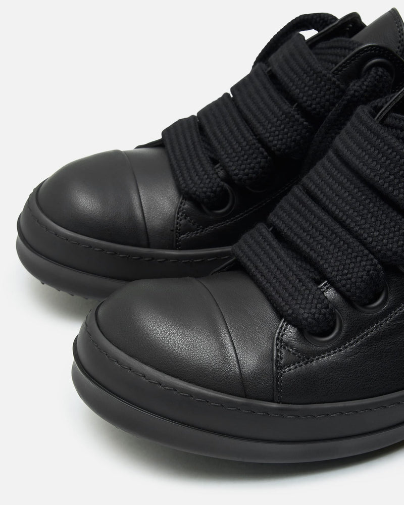 Rick Owens Men's Sneakers Jumbolace Low Sneakers in All Black