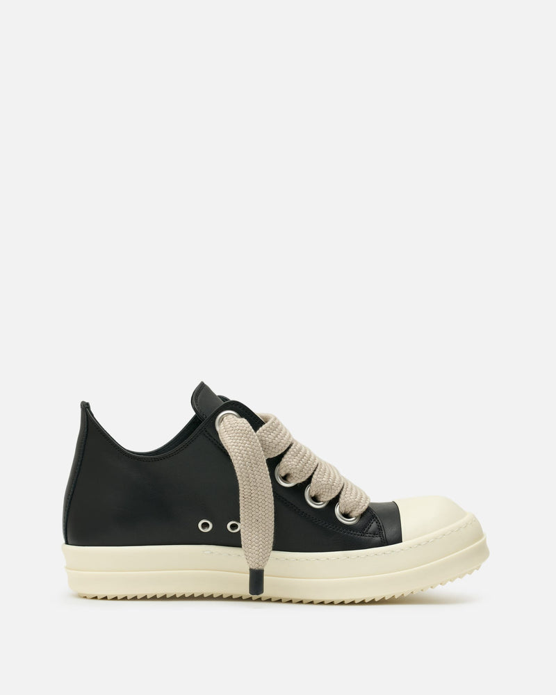 Rick Owens Men's Sneakers Jumbolace Low Sneakers in Black/Milk