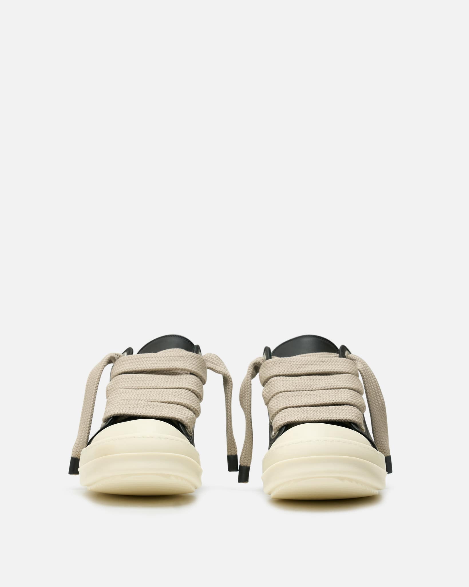 Rick Owens Men's Sneakers Jumbolace Low Sneakers in Black/Milk