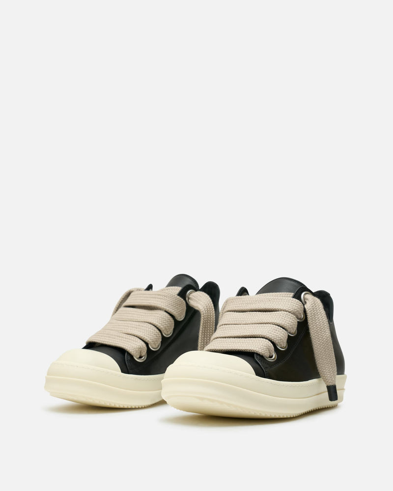 Rick Owens Men's Sneakers Jumbolace Low Sneakers in Black/Milk