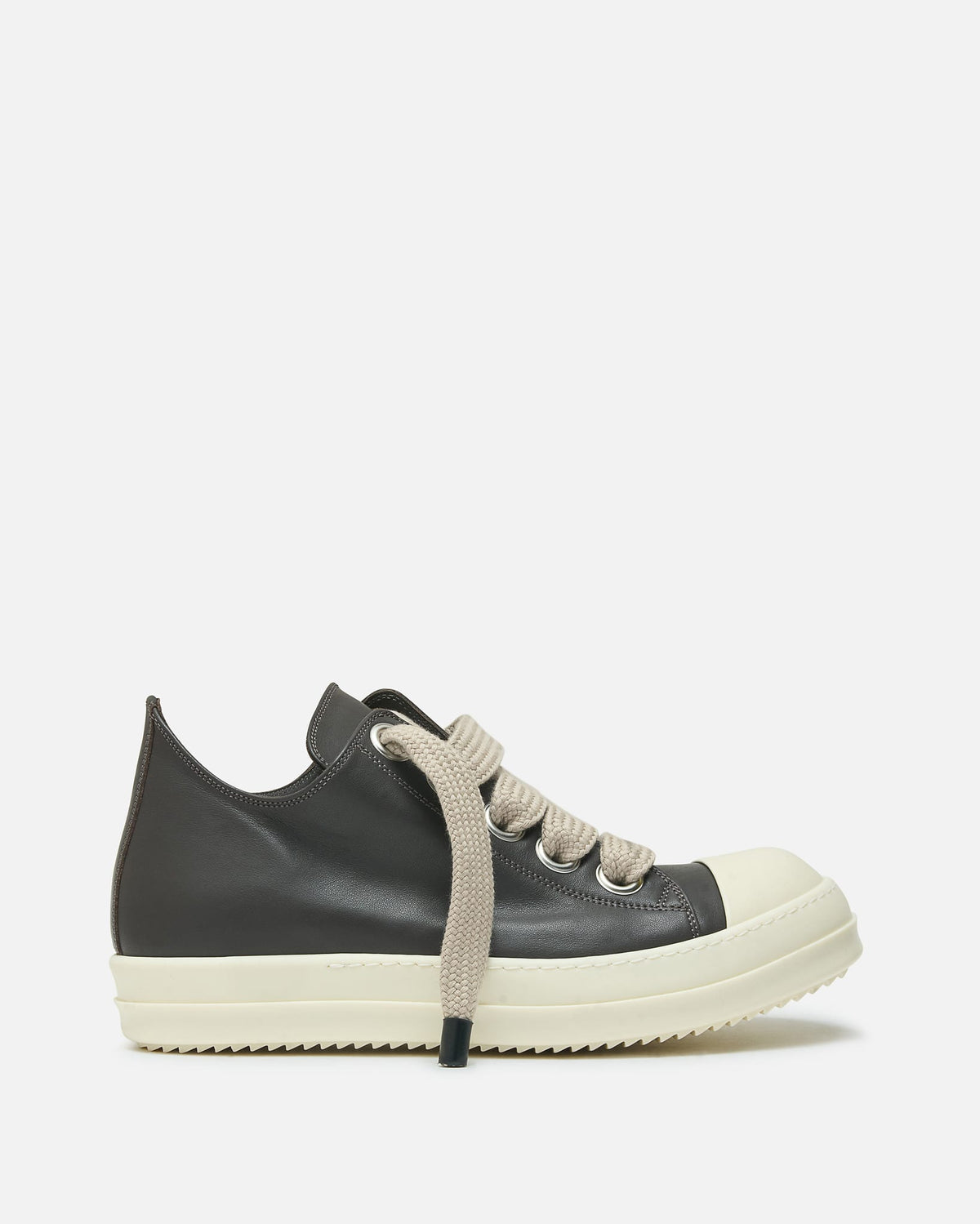 Rick Owens Men's Sneakers Jumbolace Low Sneakers in Dark Dust/Milk