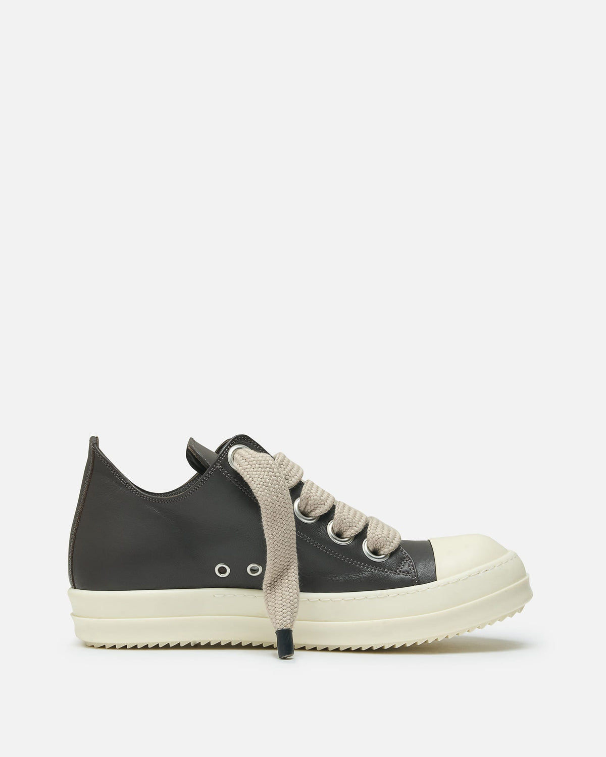 Rick Owens Men's Sneakers Jumbolace Low Sneakers in Dark Dust/Milk