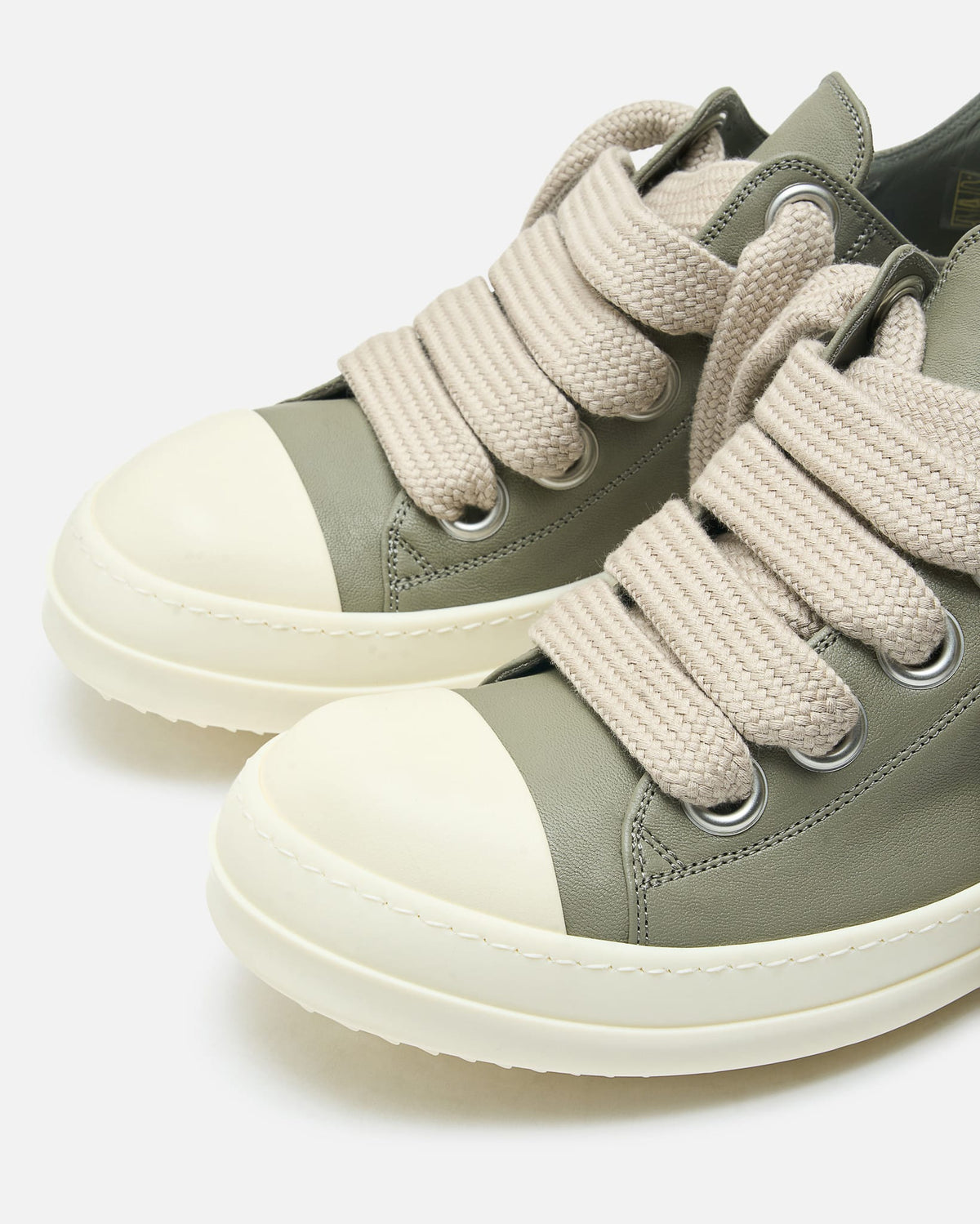 Rick Owens Men's Sneakers Jumbolace Low Sneakers in Dark Pearl/Milk