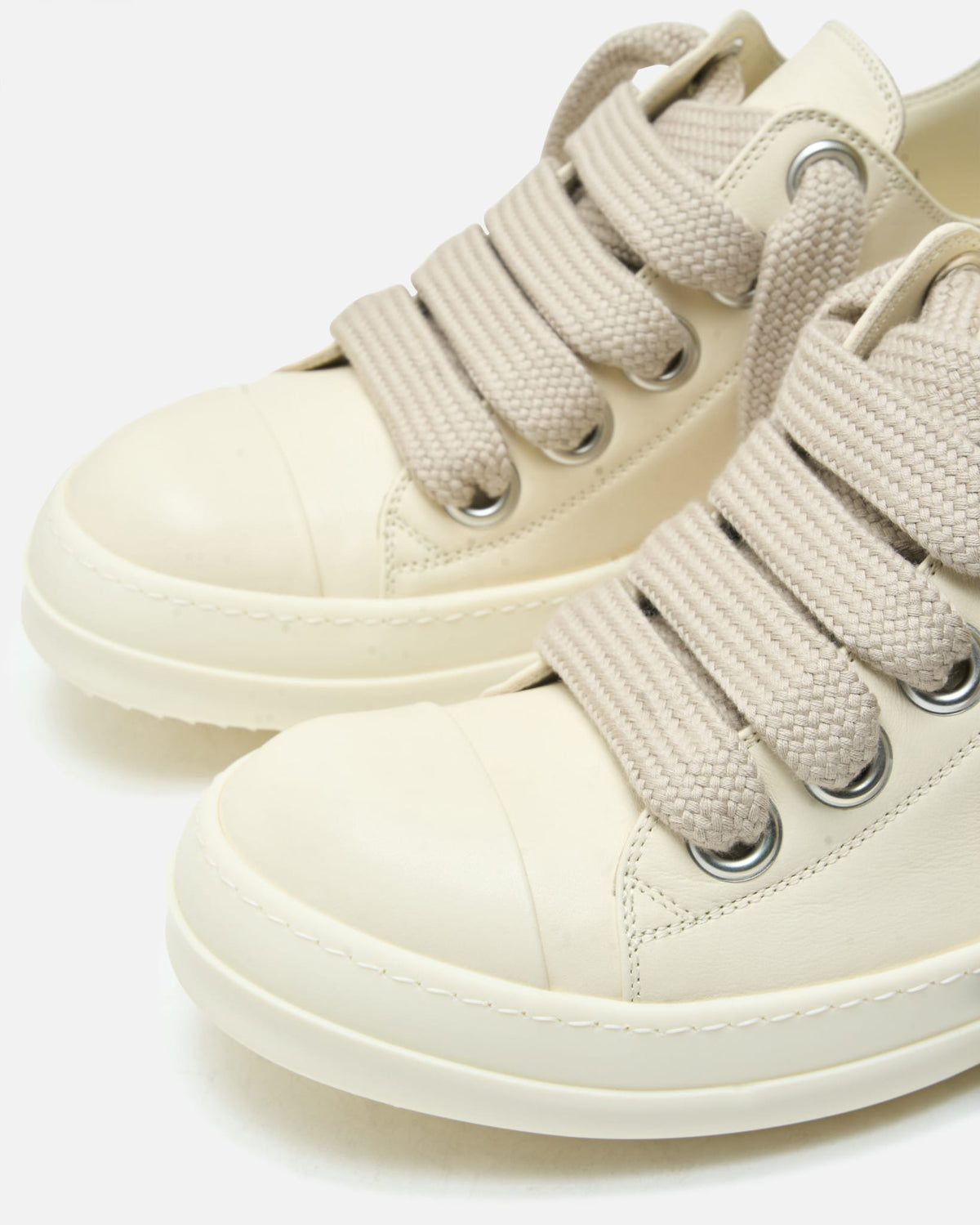 Rick Owens Men's Sneakers Jumbolace Low Sneakers in Milk/Milk
