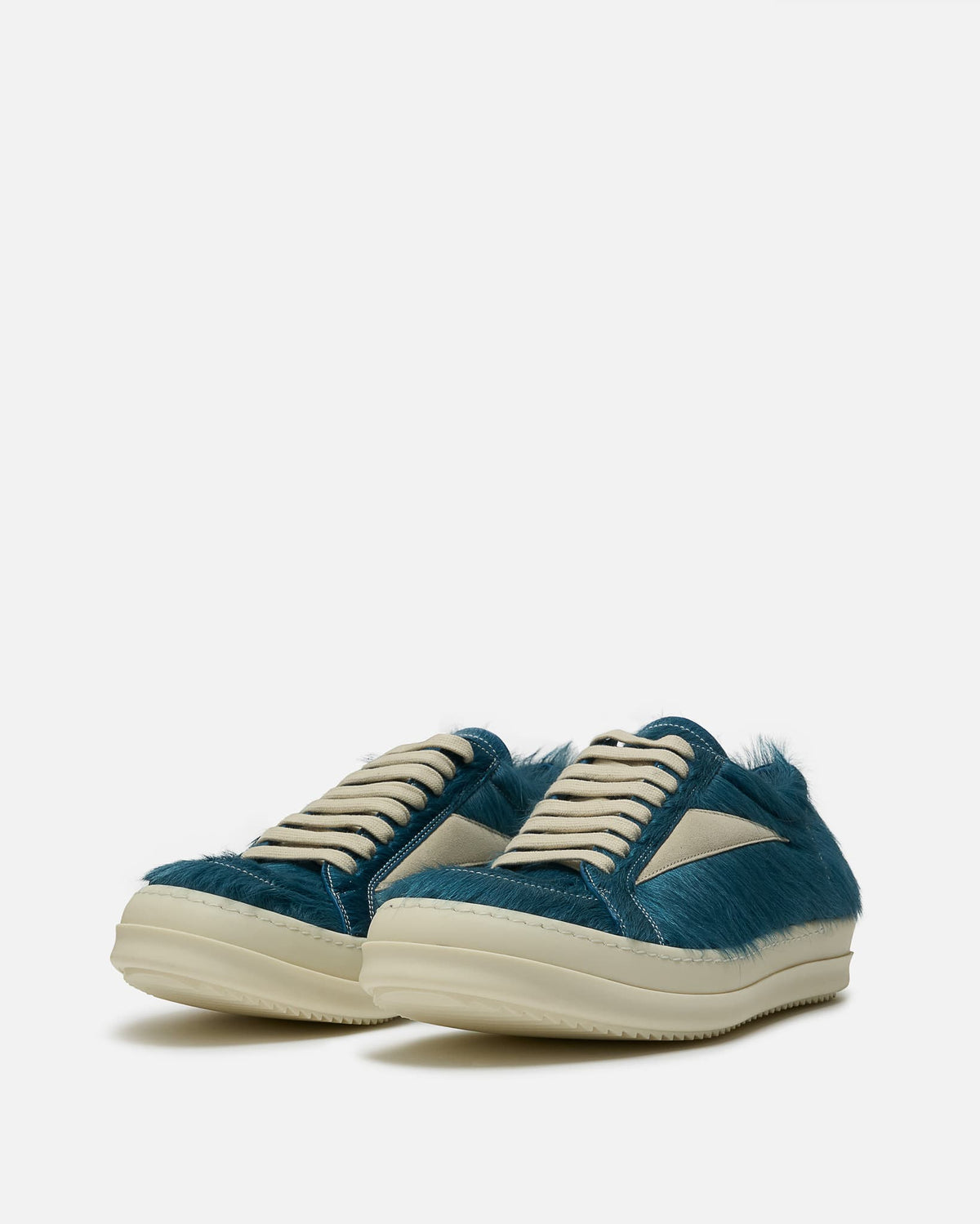 Rick Owens Men's Sneakers Jumbolace Low Sneakers in Nublu/Milk