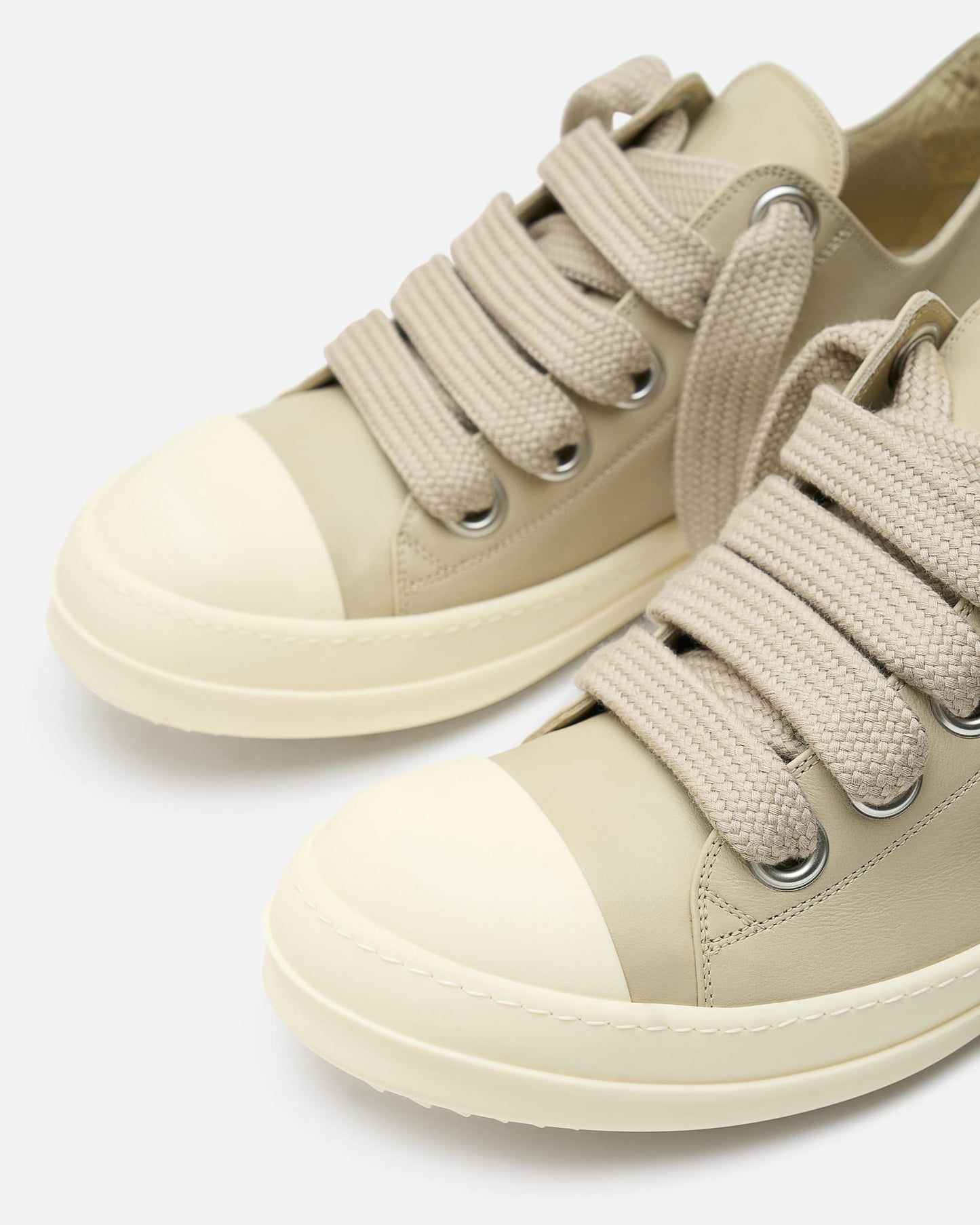 Rick Owens Men's Sneakers Jumbolace Low Sneakers in Sand/Milk