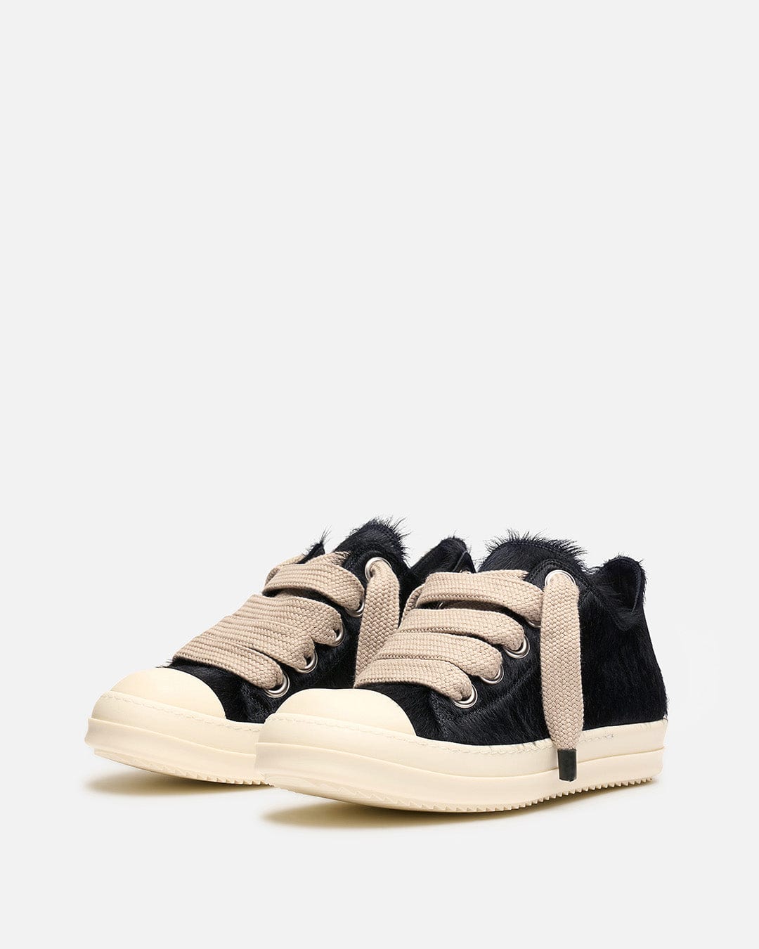 Rick Owens Men's Sneakers Jumbolace Low Sneaks in Black/Milk
