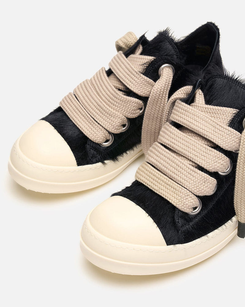 Rick Owens Men's Sneakers Jumbolace Low Sneaks in Black/Milk