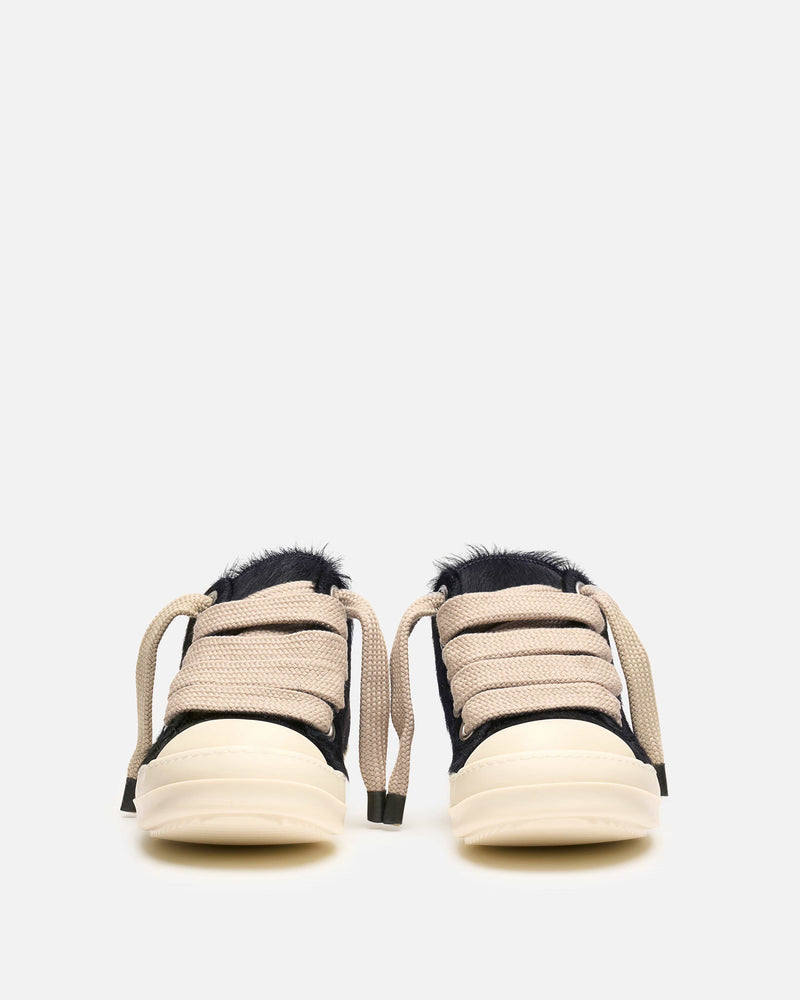 Rick Owens Men's Sneakers Jumbolace Low Sneaks in Black/Milk