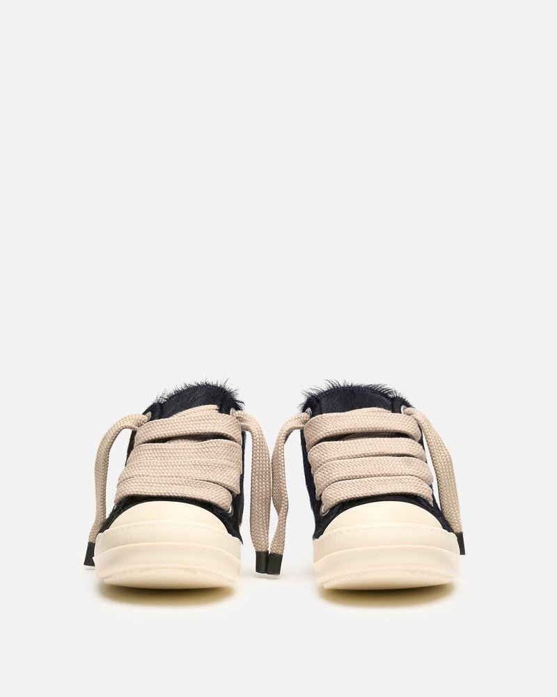 Rick Owens Men's Sneakers Jumbolace Low Sneaks in Black/Milk
