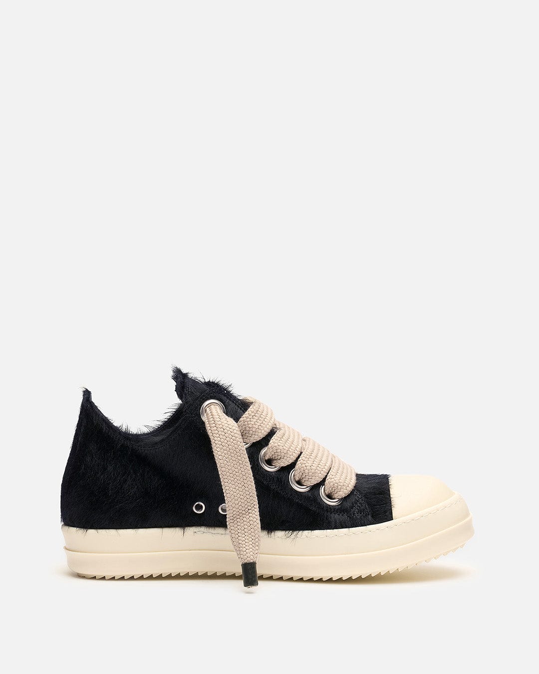 Rick Owens Men's Sneakers Jumbolace Low Sneaks in Black/Milk