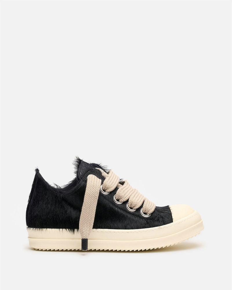 Rick Owens Men's Sneakers Jumbolace Low Sneaks in Black/Milk