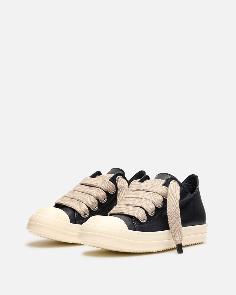 Rick Owens Men's Sneakers Jumbolace Low Sneaks in Black/Milk