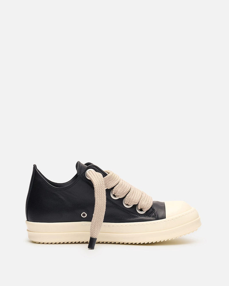 Rick Owens Men's Sneakers Jumbolace Low Sneaks in Black/Milk