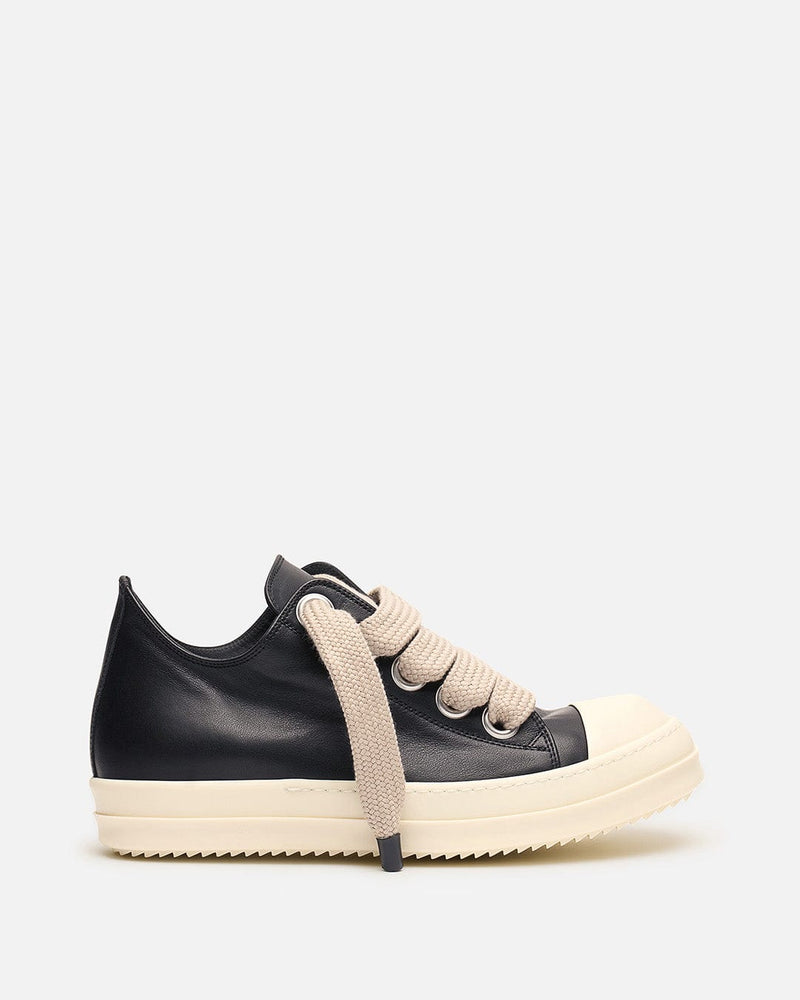 Rick Owens Men's Sneakers Jumbolace Low Sneaks in Black/Milk