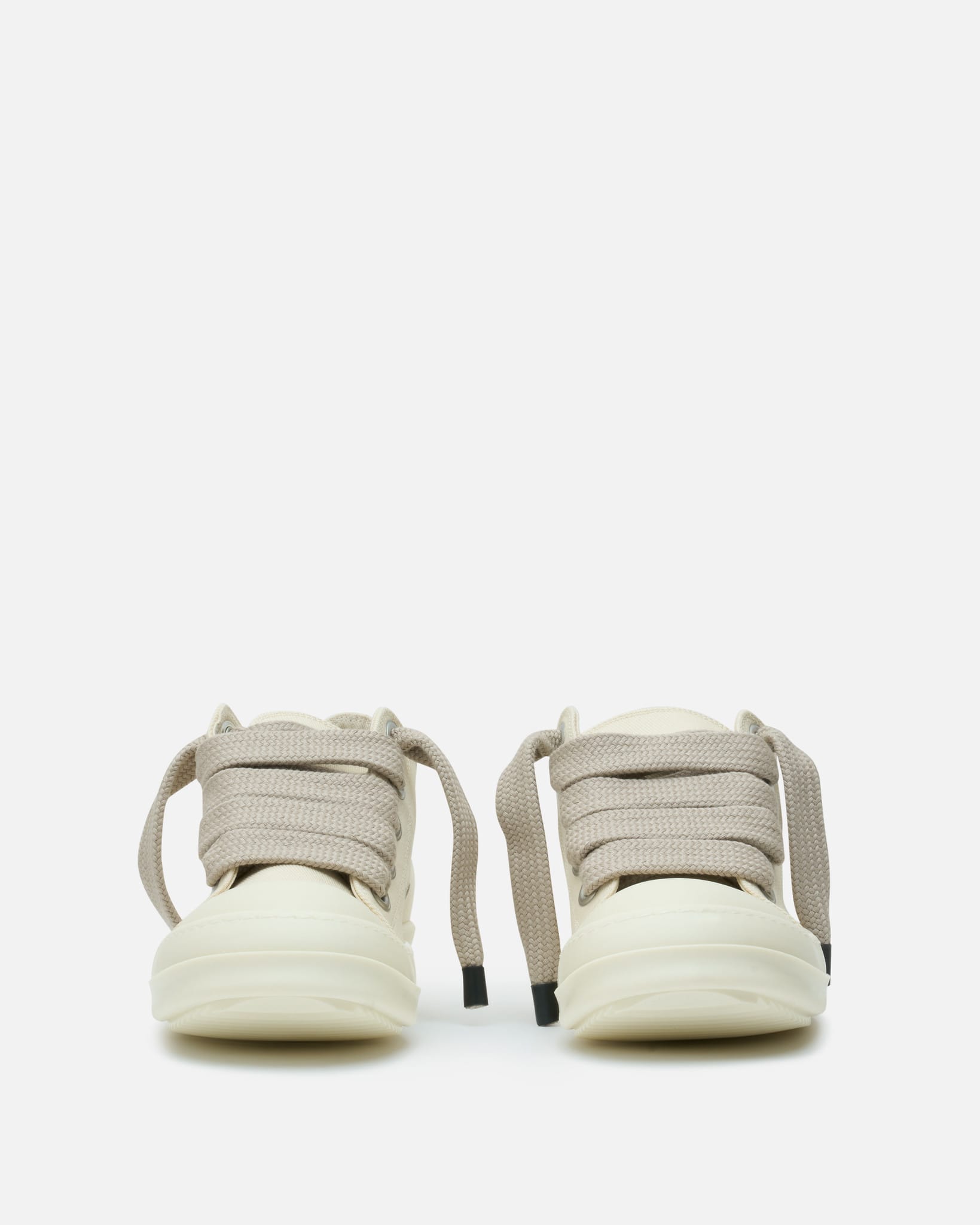 Rick Owens DRKSHDW Men's Sneakers Jumbolace Low Sneaks in Milk/Milk