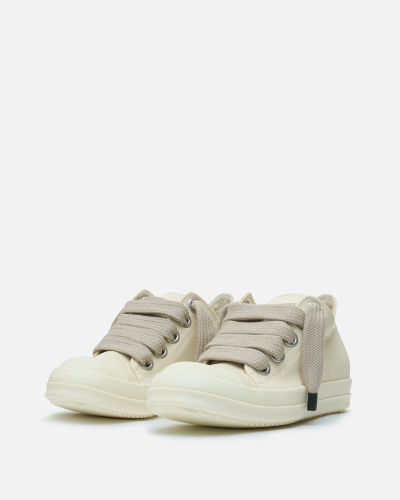 Rick Owens DRKSHDW Men's Sneakers Jumbolace Low Sneaks in Milk/Milk