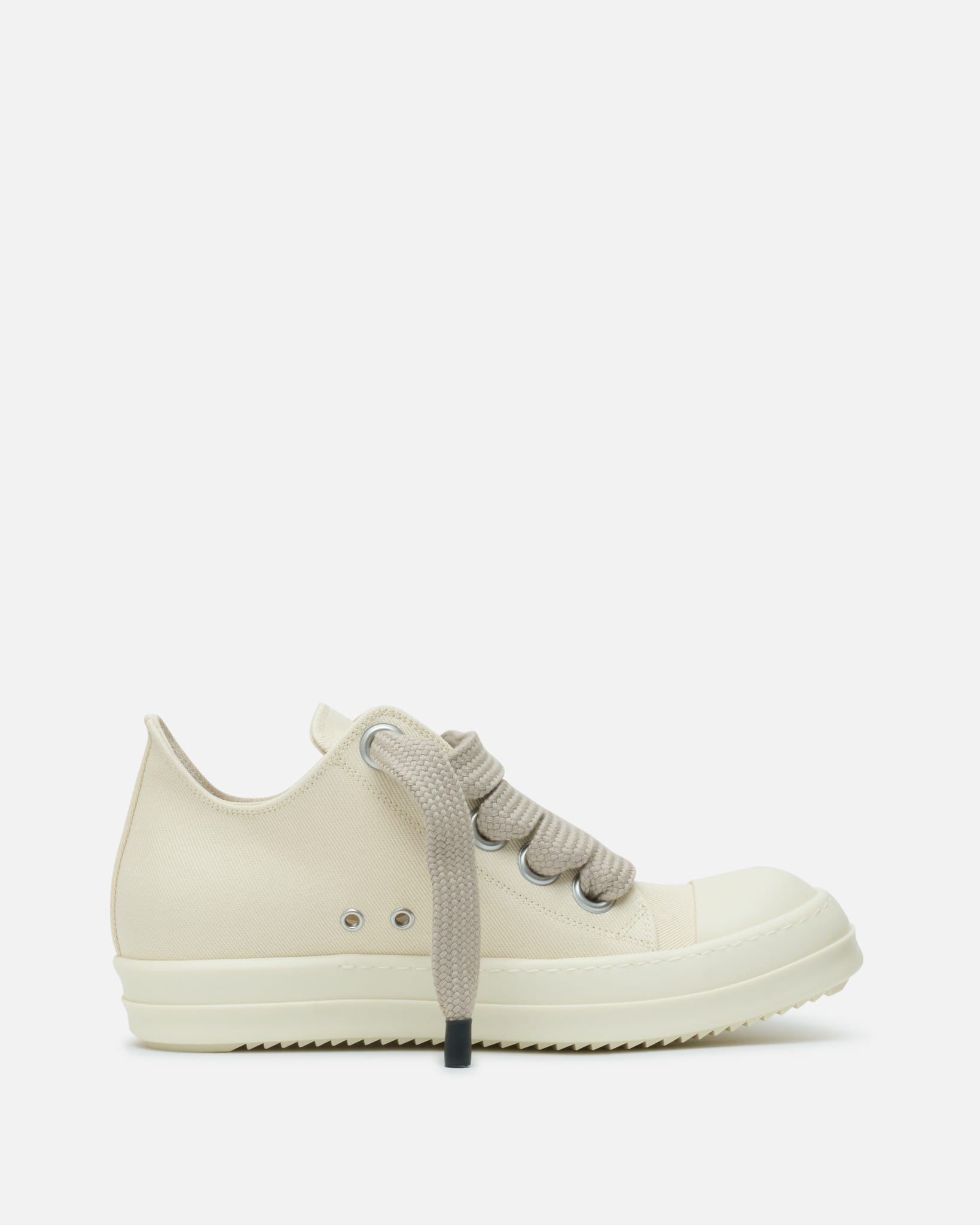 Rick Owens DRKSHDW Men's Sneakers Jumbolace Low Sneaks in Milk/Milk