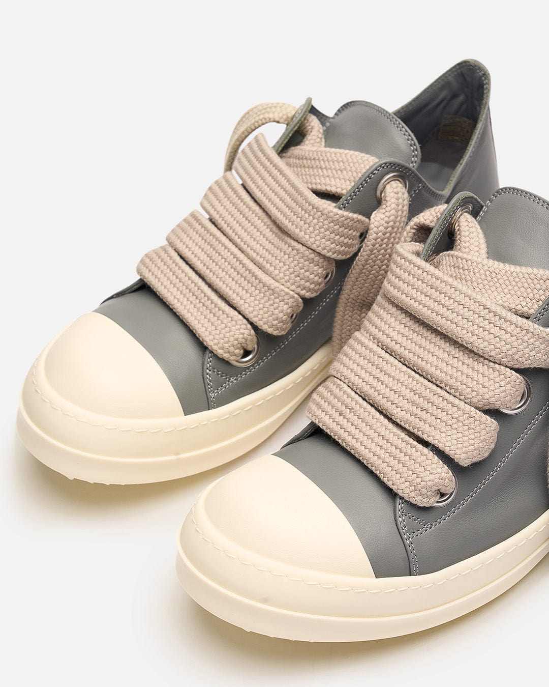 Rick Owens Men's Sneakers Jumbolace Low Sneaks in Washed Indigo/Milk