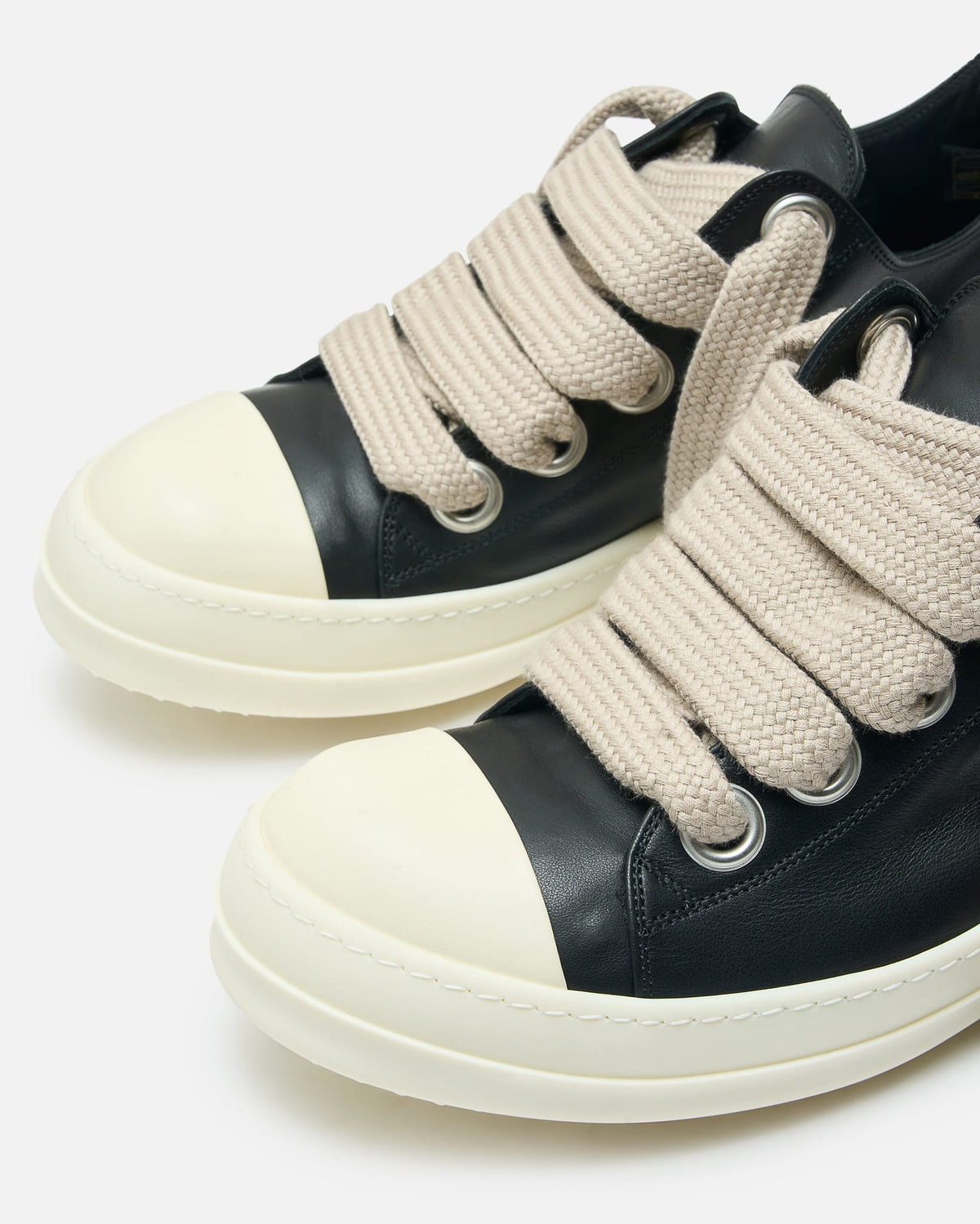 Rick Owens Men's Sneakers Jumbolace Sneakers in Black/Milk