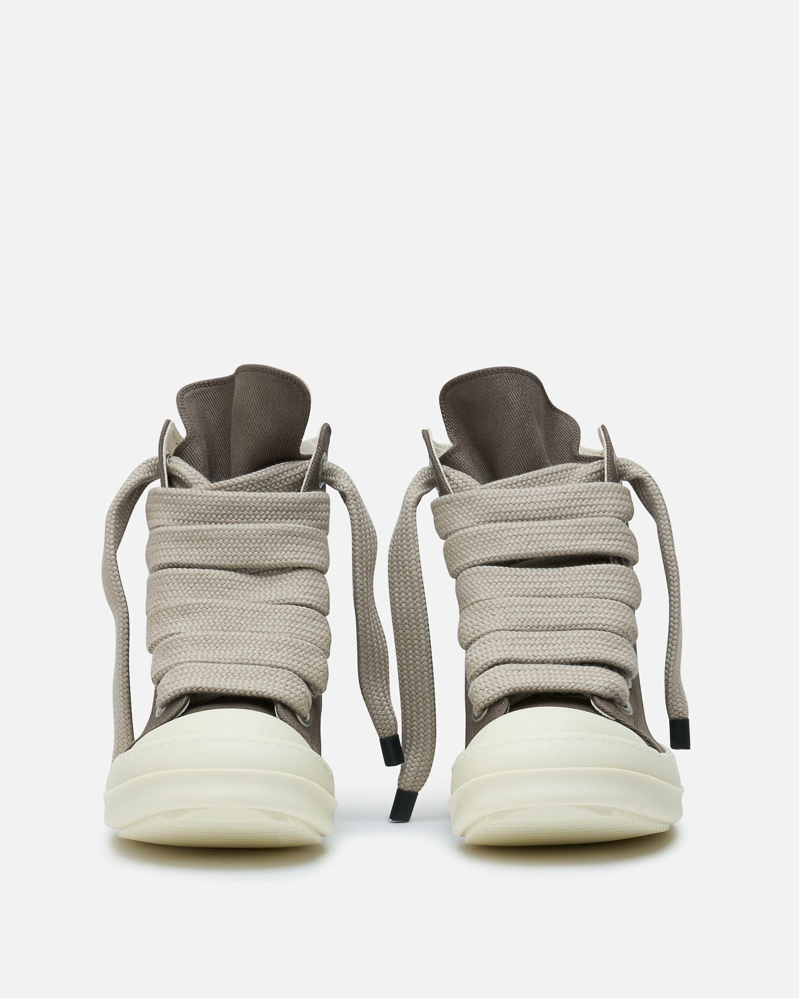Rick Owens DRKSHDW Men's Sneakers Jumbolace Sneaks in Dust/Milk