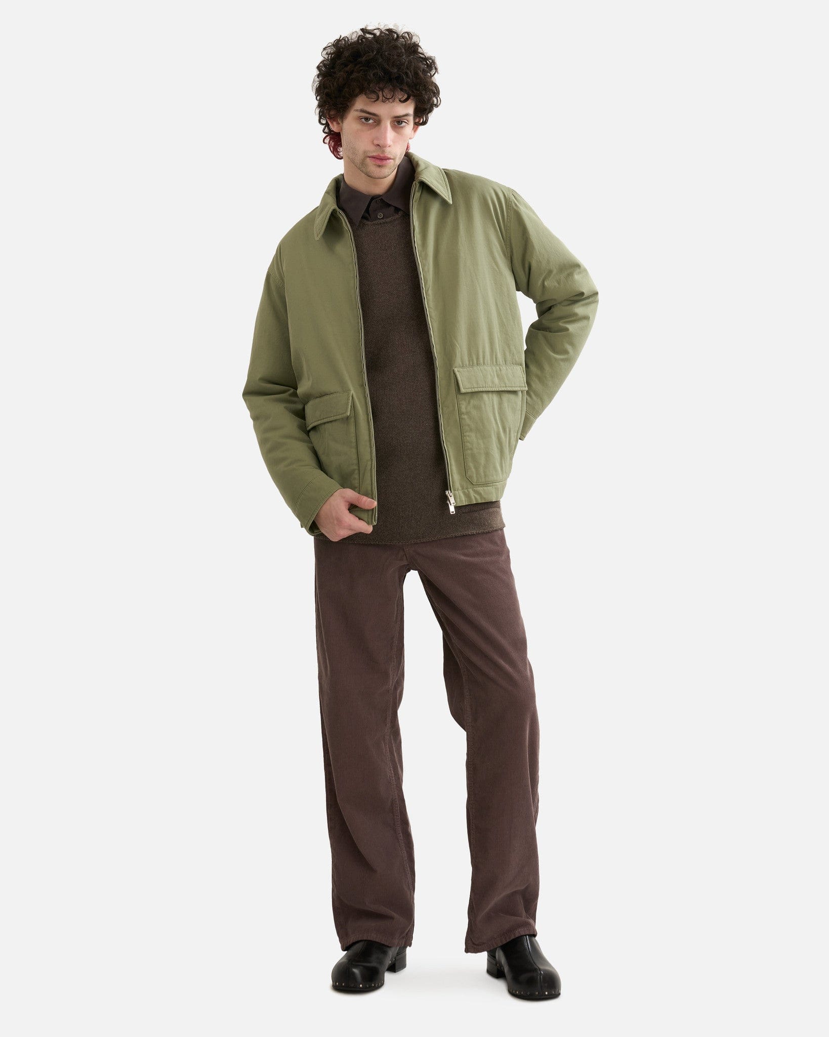 The Row Men's Jackets Justo Jacket in Fossil