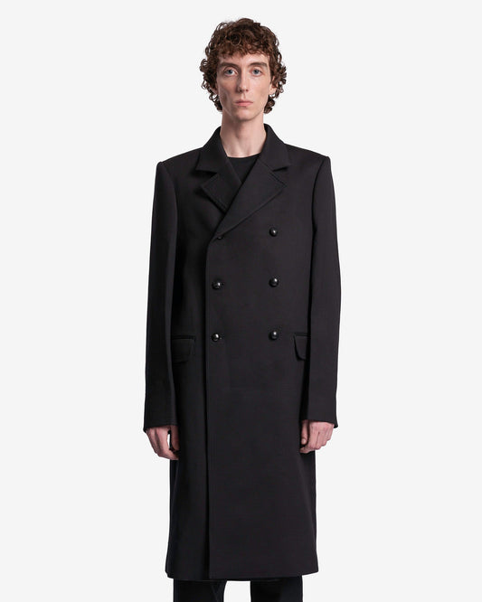 NAMACHEKO Men's Jackets Kagul Single Breasted Coat in Black