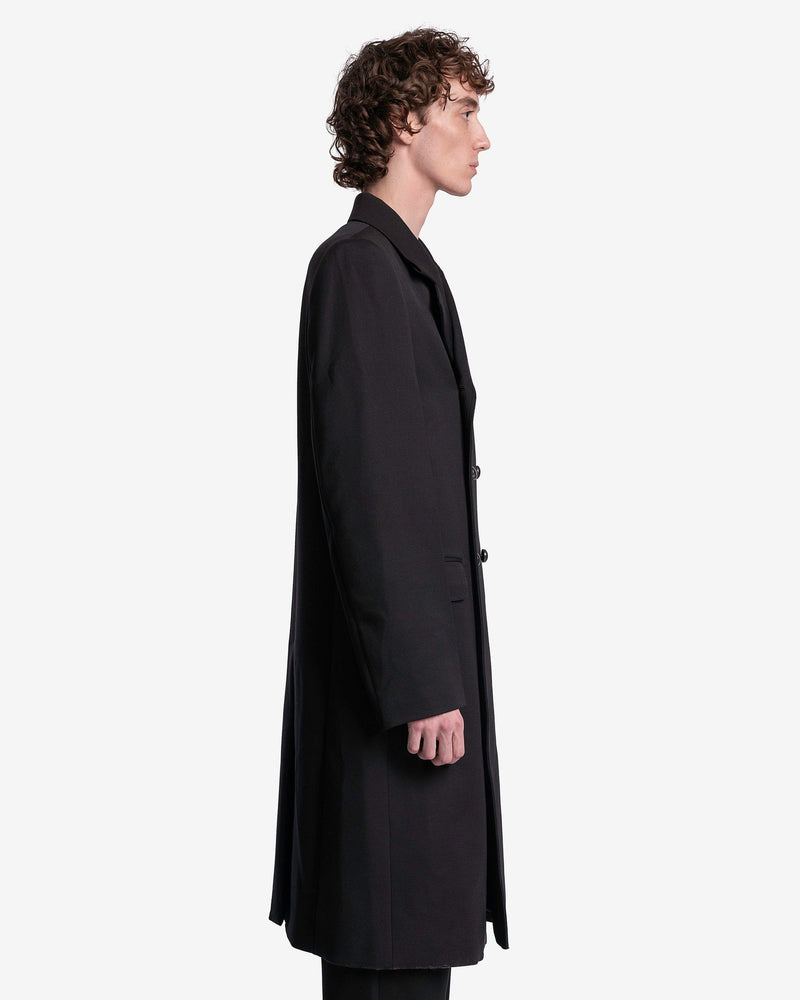 NAMACHEKO Men's Jackets Kagul Single Breasted Coat in Black