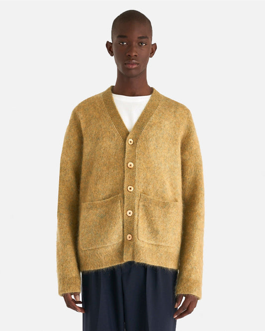 Séfr Men's Sweater Kaito Cardigan in Pastel Mohair