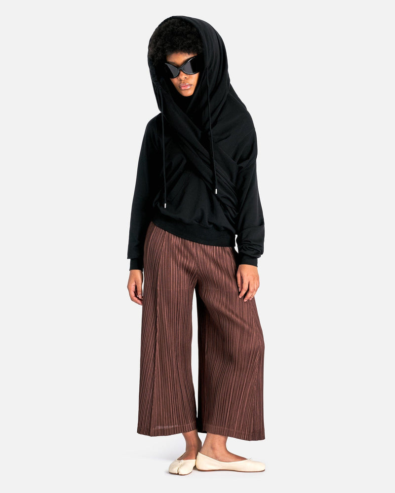 UNDERCOVER Women Sweaters Kashkur Drapthade Hoodie in Black