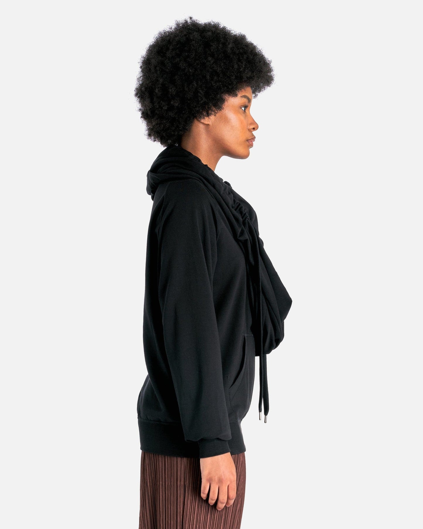 UNDERCOVER Women Sweaters Kashkur Drapthade Hoodie in Black