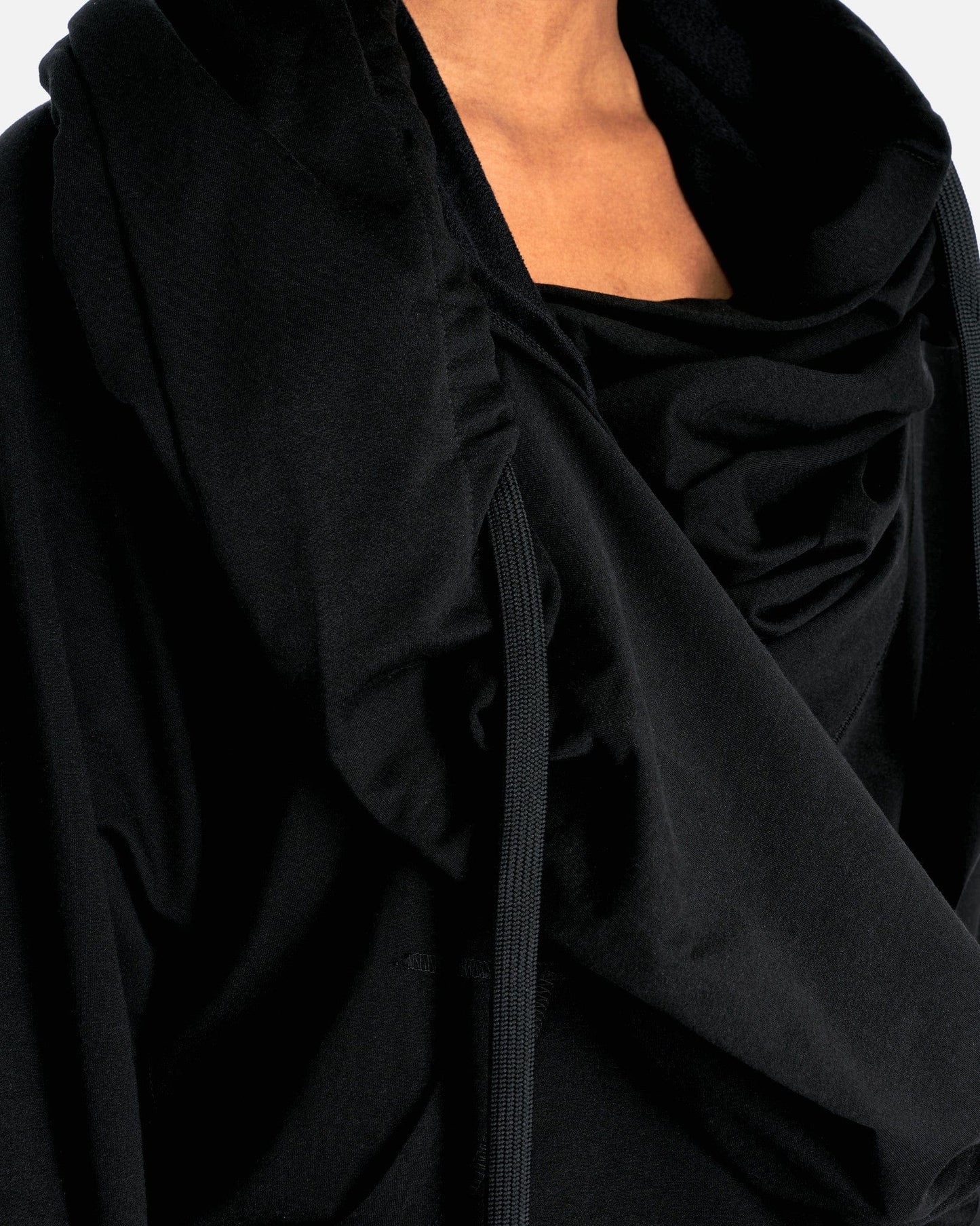 UNDERCOVER Women Sweaters Kashkur Drapthade Hoodie in Black